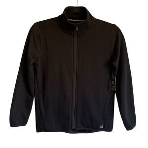 GAP Kids Black Zip-Up Jacket Fuzzy Warm Inside Full‎ Zip NWT
